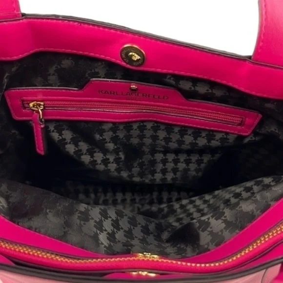 Karl Lagerfeld - ‘Knot - Fuchsia’ 13”x 15”x 5”. NWT. Firm!